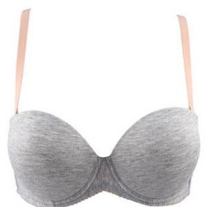 Contrast Color Seamless Padded Push Up Bra..