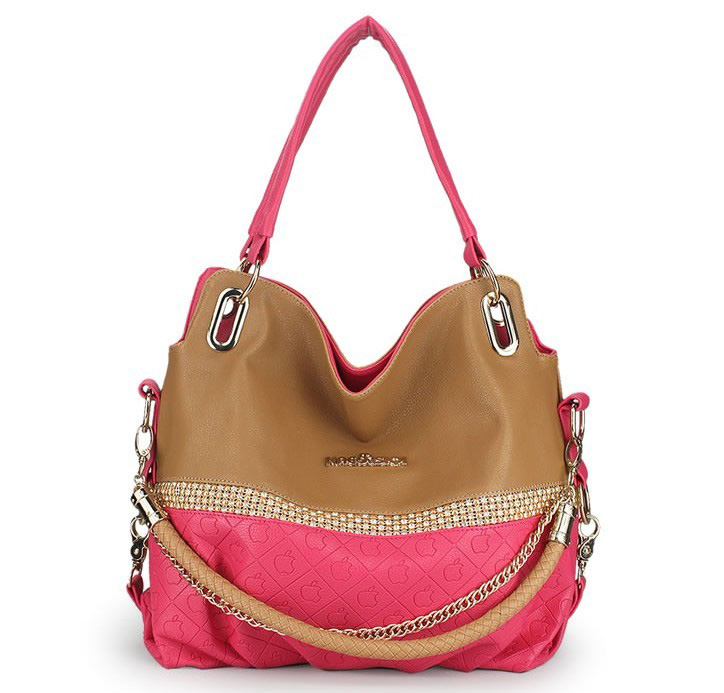 [grzxy6200008]fashion Rhinestone Mixing Color Optional Strap Handbag
