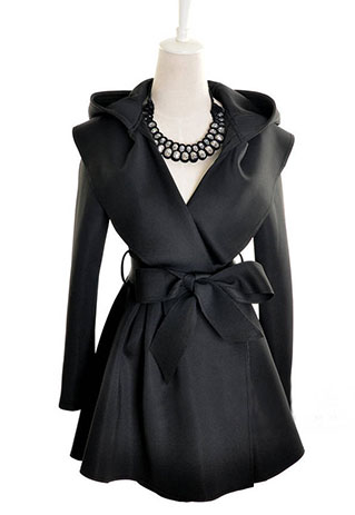 European Style Cool Elegant Lapel Hood Falbala Coat [grzxy6600531] on ...
