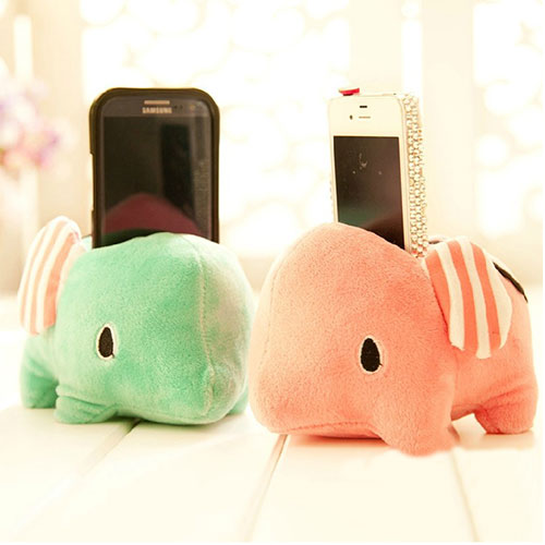 Candy Color Sad Elephant Toy Phone Holder Stand [grzxy6100049]