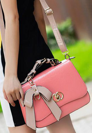 Candy Color Bowknot Small Shoulder Messenger Hand Bag Tote [grzxy62000254]