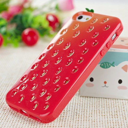 Candy Color Strawberry Phone Shell Case For Iphone5/5s [grzxy6100060]