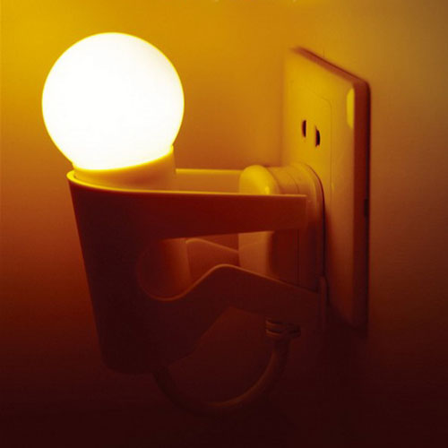 Cute Led Night Light Lamp Auto Sensor Control [grzxy6780009]