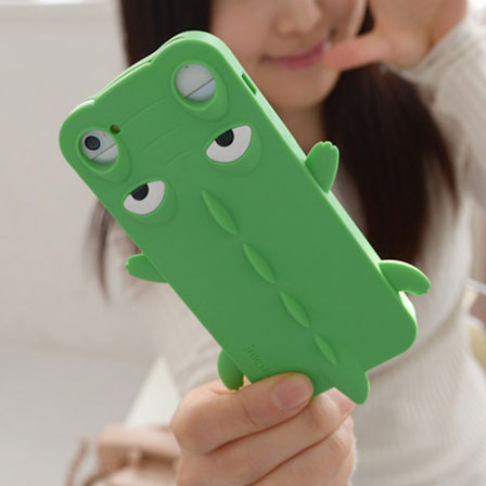 Candy Color Cartoon Crocodile Phone Shell Case For Iphone5/4S ...